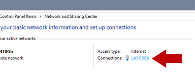 Screenshot showing how to get to Windows 10 DNS settings Screenshot showing how to get to Windows 10 DNS settings